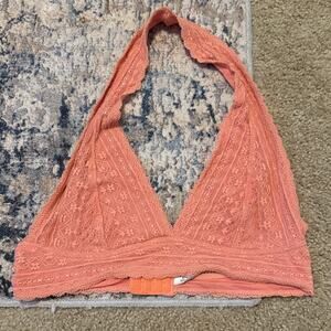 Charlotte Russe Coral Lace Bandeau